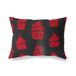BonaMaison Rood-Zwart Decoratieve Kussensloop, Kussenhoezen Bank, Decoratieve Kussenhoesjes, Kussensloop; Sofa, Slaapkamer, Kantoor, Auto 45x60 Cm - Ontworpen en vervaardigd in Turkije