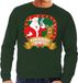 Bellatio Decorations Shoppartners Bv Foute kersttrui / sweater - groen - Kerstman Run Rudolf Run heren M