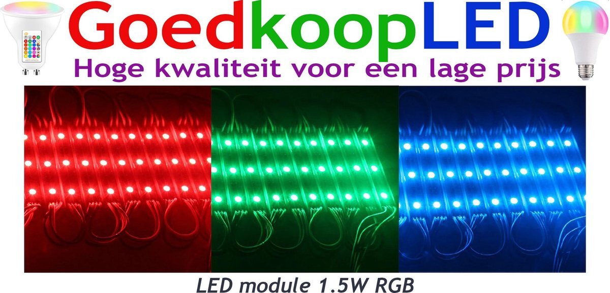 GoedkoopLED LED module 1.2W RGB 20x3 LED