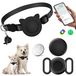 GPS tracker chat - GPS traceur chat - Sans abonnement - Collier réglable - Noir
