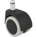 Siso Roulettes de chaise de bureau ELI en plastique, Ø 50 mm souple, tige Ø 11 mm avec cache