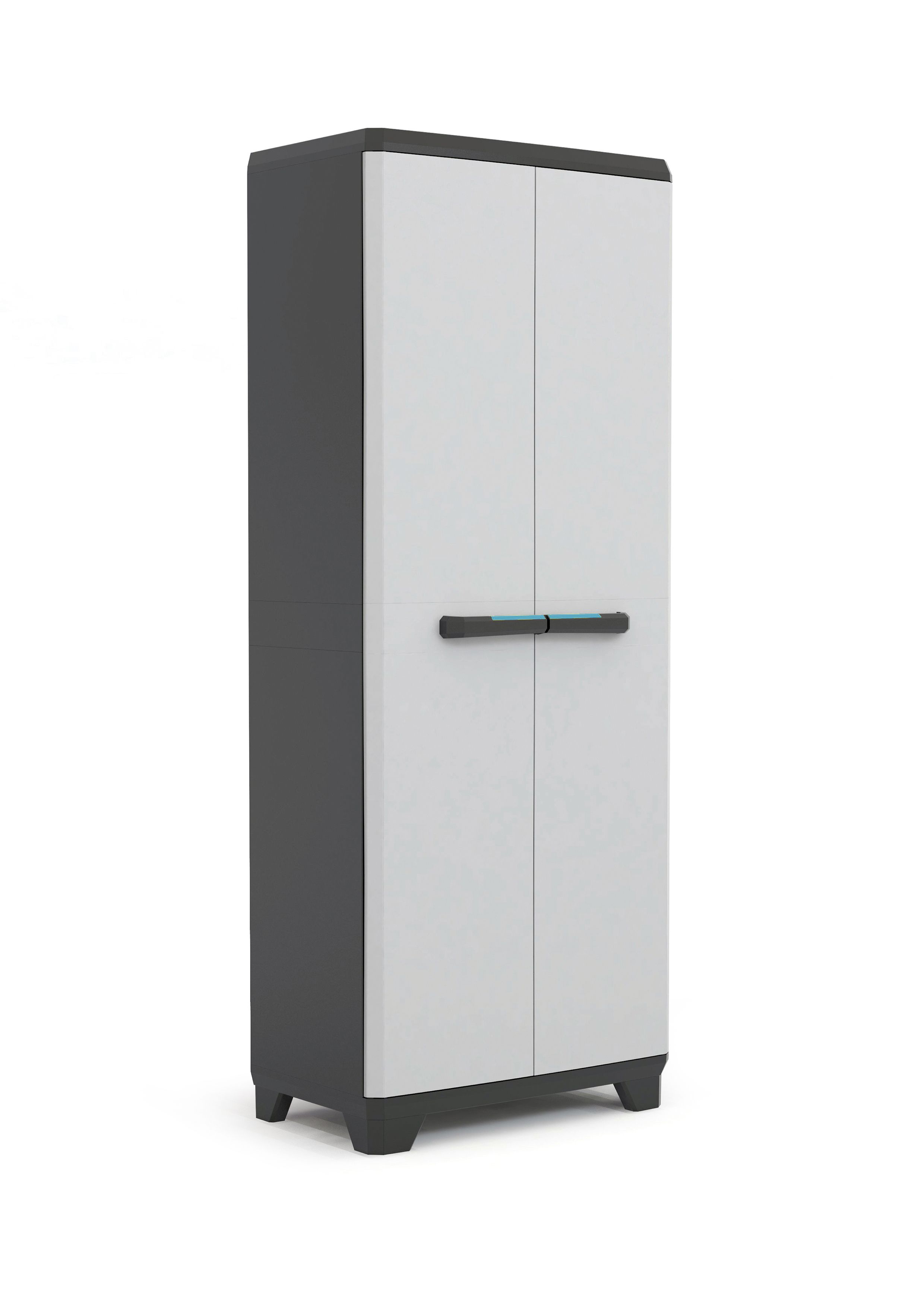 Keter Linear Garage Cabinet - 4 Shelves - Grey/Silver