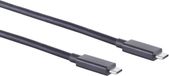 S-Impuls USB-C naar USB-C kabel - USB4 (tot 40 Gbit/s) - PD tot 100W - video tot 8K 60Hz / zwart - 0,50 meter