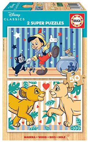 Educa - 2 x 50 2 x 50 Disney Classics, verschillende kleuren (19290)