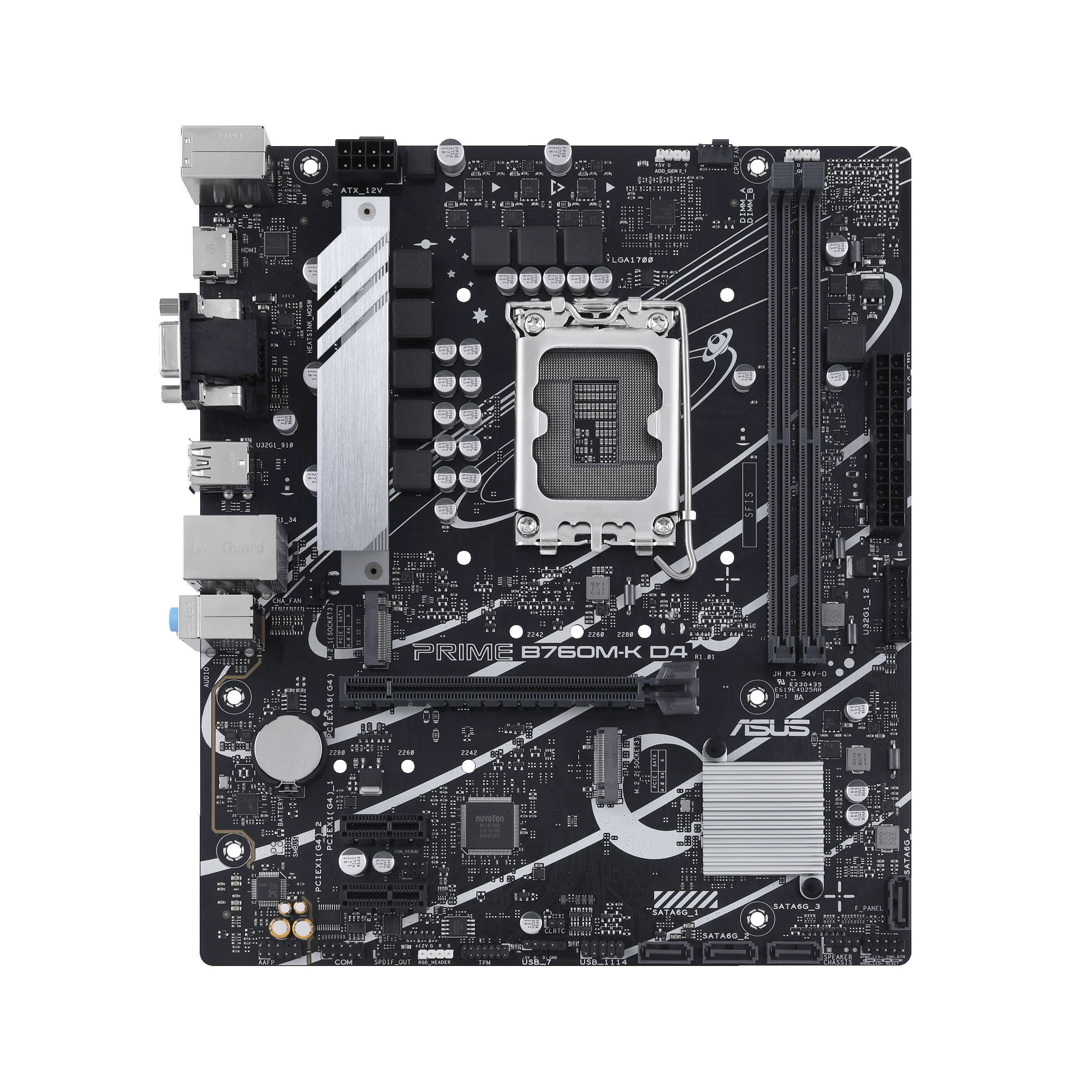 ASUS PRIME B760M-K D4 - Micro ATX Motherboard - Intel B760 - LGA 1700 - DDR4
