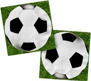 Folat Party Products Servetten - voetbal - 33 x 33 cm - 20 stuks