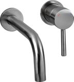 Differnz Kraan Inbouw koud/warm rechts Gunmetal 30.416.15