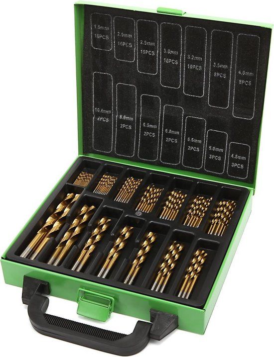 HBM 99 Delige HSS - TIN Gecoate Borenset