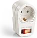 Adaptateur de prise avec interrupteur marche/arrêt - Type C/EF - 16 A - Blanc