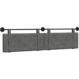Tête de lit velours gris foncé 210 x 55 x 5 cm