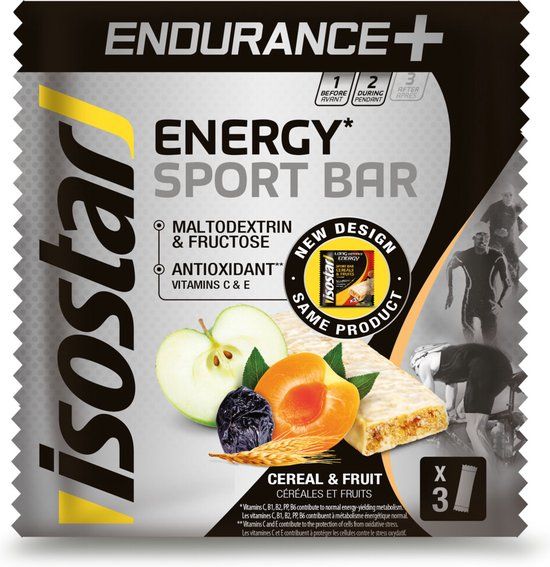 Isostar Endurance+ Bar Cereal & Fruit - 3 x 40g