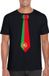 Bellatio Decorations Shoppartners Bv Zwart t-shirt met Portugeese vlag stropdas heren - Portugal supporter XL