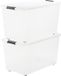 IRIS Topbox Opbergbox - 70L - Kunststof - Transparant - Set van 2