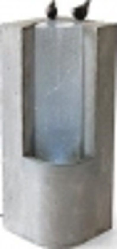 K-J Dier en Tuin Velda Cement glass bird ornament B