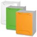 WellHome ECO-LOGICO prullenbak van polypropyleen, groen, geel, wit, 3 stuks
