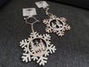 CALM Goods Decoris Houten Kersthangers - Set van 2 - Rendieren - Kerstboomdecoratie met Belletjes - Sneeuwvlok