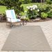 Tapis d'extérieur beige 140x200 cm