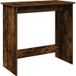 Bureau Table De Travail Table D'Écriture Chêne Fumé 80x40x75 cm Bois d'ingénierie