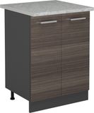 Vicco R-Line Keukenonderkast – 60 cm WB Marmer Edel grijs
