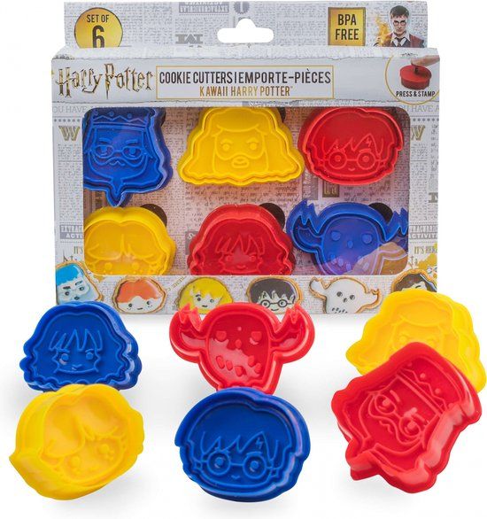 Cinereplicas Harry Potter Koekjes uitstekers Kawaii Multicolours