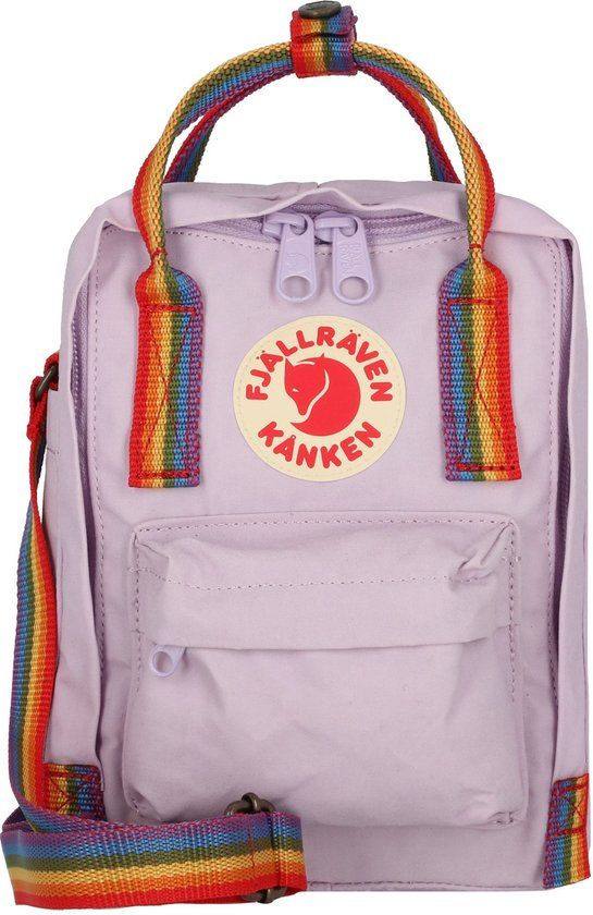 Fjallraven Fjällräven Kanken Rainbow Sling Schoudertas 15 cm - Dames - pastel lavender-rainbow