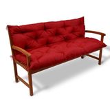 Beautissu Flair BR Tuinbank Kussen Rood 120 x 50 x 50 cm