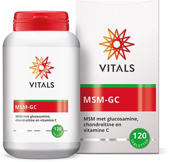Vitals MSM-GC - 120 Tabletten - OptiMSM® - glucosamine - chondroïtine - vitamine C