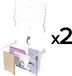 Foxydry 2x Fold 82 cm white étendoir mural système de clic