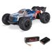 ARRMA Kraton 3S DSC 4X4 RTR 1/16 voiture de vitesse sans balais (batterie 3S et chargeur inclus), rouge/bleu, ARA2508ST1