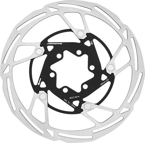 Jagwire Pro LR2 Remschijf 6-bouts, zilver/zwart