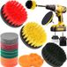 Retoo 22 pièces brosses de forage pour perceuse et nettoyage rotatif, 2 3,5 4 5 pouces, brosse de tournevis sans fil, poils en nylon pour baignoire, carrelage, cuisine, sols, jantes