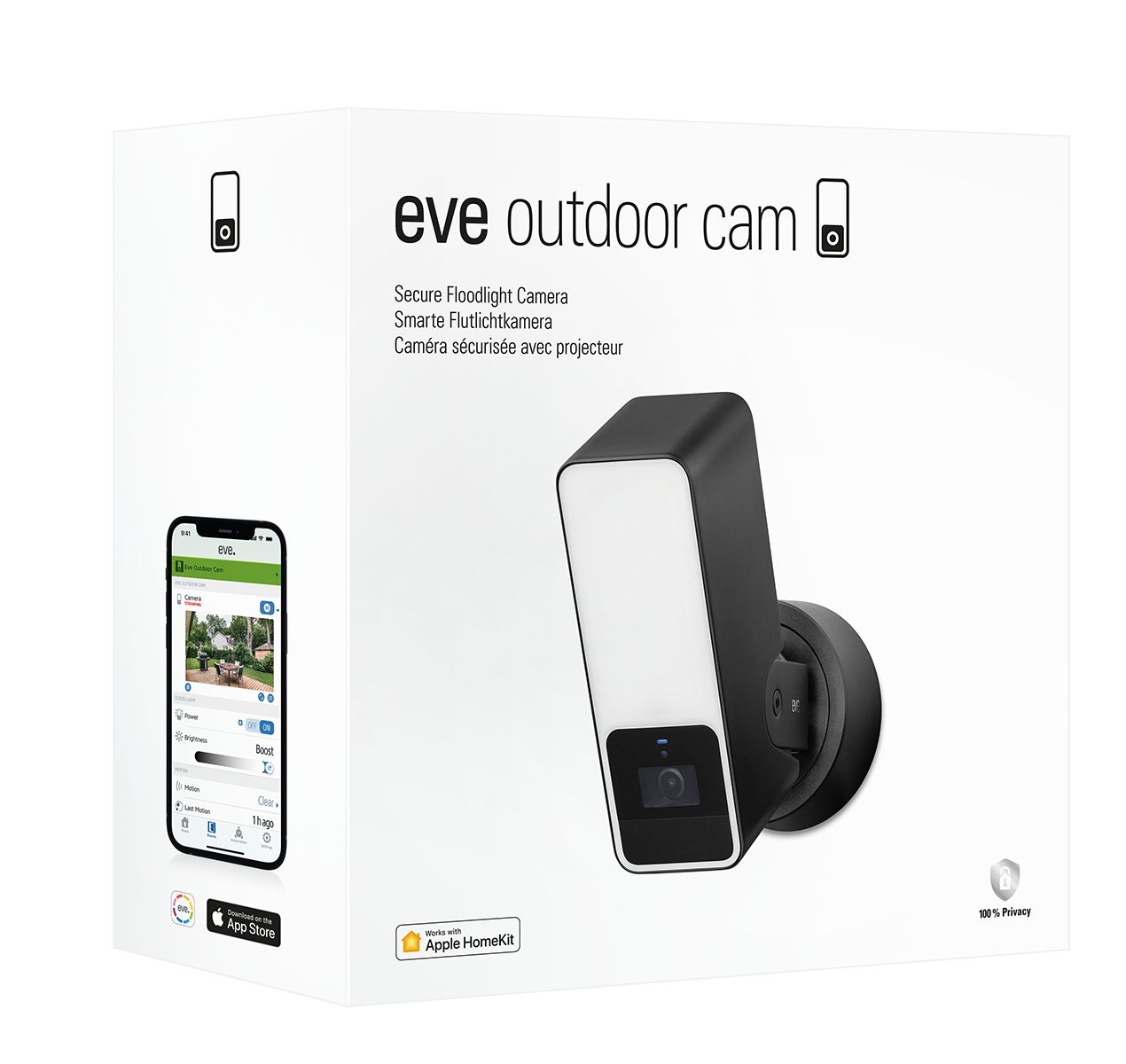 Eve Outdoor Cam - Buiten - Muur - Zwart/Wit