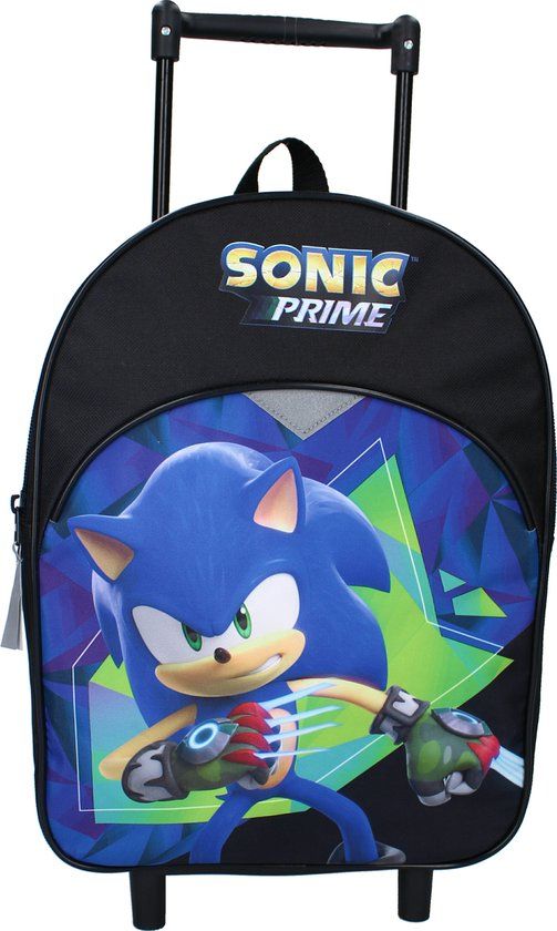 Sonic Prime Time Rugzaktrolley - Zwart - Kinderen