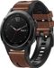 By Qubix - Geschikt voor Garmin bandje - 26mm Quickfit - leer + siliconen bandje - Bruin