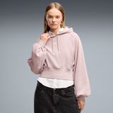 PUMA Essentials Cropped hoodie met ballonmouwen voor Dames, Roze, Maat XS