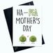 Grappige Ha-PEA Grappige Moederdagkaart met opschrift "Two Peas" voor Moederdag AP71