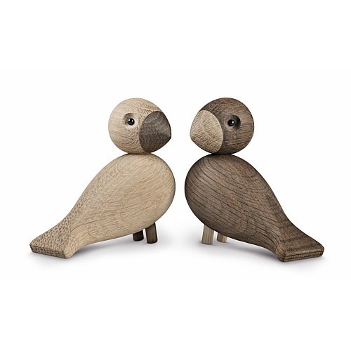 Kay Bojesen Lovebirds - Decoratief object - Hout - Set van 2