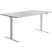 Topstar Zit-/sta-bureau, elektrisch hoogte-instelbaar, 160x80 cm, wit