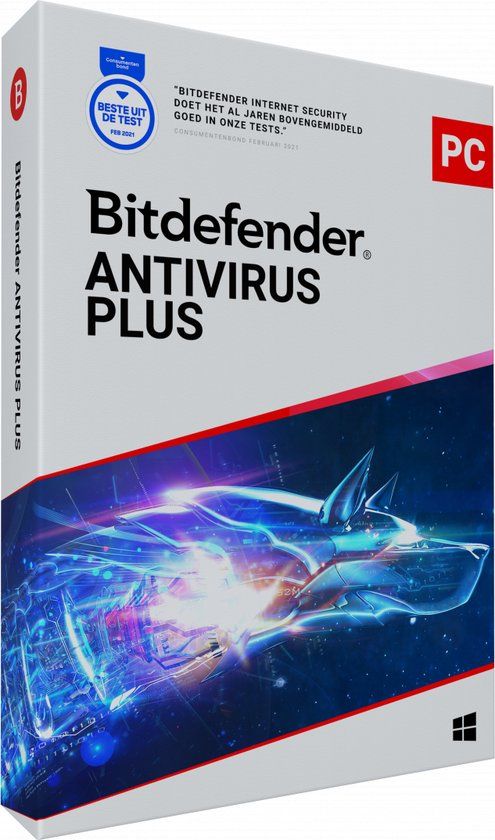 Bitdefender Antivirus Plus - 3 Devices - 1 Year - Windows Download
