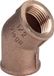 Viega Coude 45 graden, Rp 1/2 koper of brons model 3120, 320690