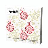 Renova Papieren servetten, 20 papieren servetten, 1 stuk | 20 witte papieren servetten, standaardformaat, voor tafelgebruik, horeca en horeca, zacht, speciaal voor Kerstmis
