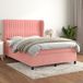 Maison Exclusive - Boxspringbed met matras, rose, 140x190 cm, velours