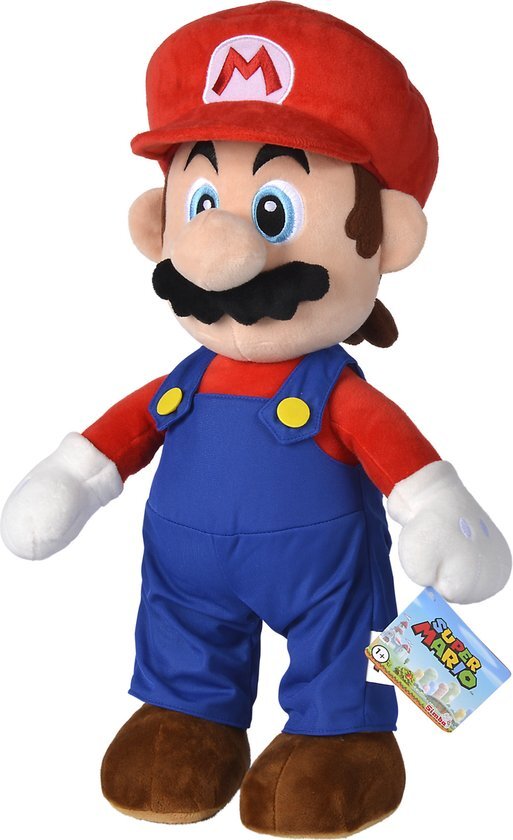 simba Super Mario Mario Pluche, 50cm - Knuffel