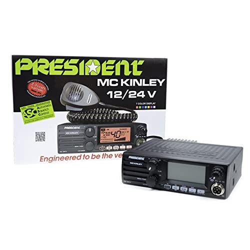 President Ham Radio MC KINLEY ASC AM FM LSB, USB, SSB 40CH ANL NB Hi-Cut 12 / 24V