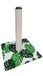 Croci Green Leaves Hoge krabpaal, 62 cm hoog, voor volwassenen, katten, groot en klein, krabpaal, boomkrabpaal, accessoires en spelletjes voor dieren, rustgevend spel voor katten
