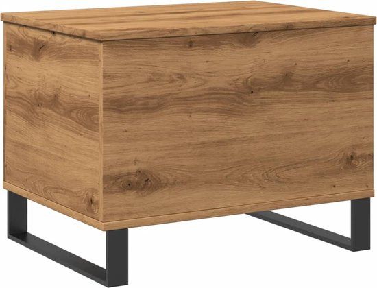 VidaXL Salontafel 60x44,5x45 cm bewerkt hout artisanaal eikenkleurig
