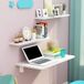 Table murale pliable pour enfants, bureau multifonctionnel 100x50cm