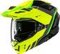 HJC i80 Imes Systeemhelm Groen/Zwart/Geel Maat XL