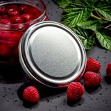 KADAX Inmaakpotten, 500 ml, bewaarpotten met schroefdeksel, inmaakpotten, jampot, voorraadpot, conservenglas, ronde potten (zilver, 8 stuks)