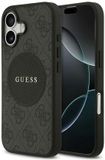 Guess Case 4G Circle Classic Logo Voor iPhone 17 Magsafe Luxe Cover Zwart